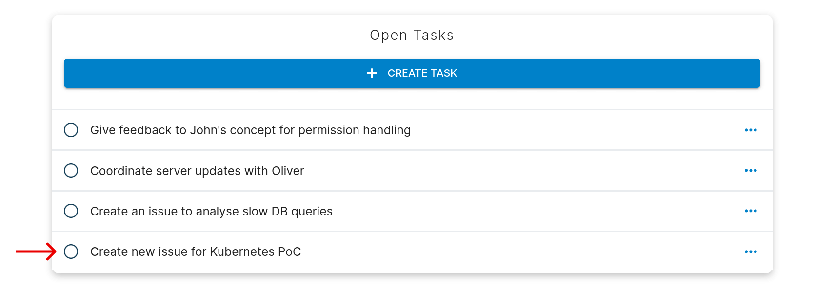 Mark task as completed guide